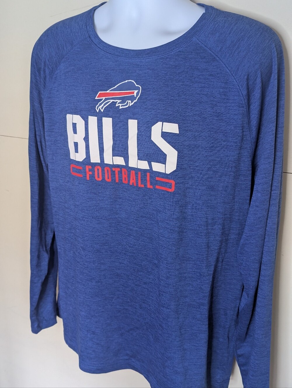 Majest NFL Buffalo Bills Long Sleeve Athletic Tee Blue - Picture 2 of 8